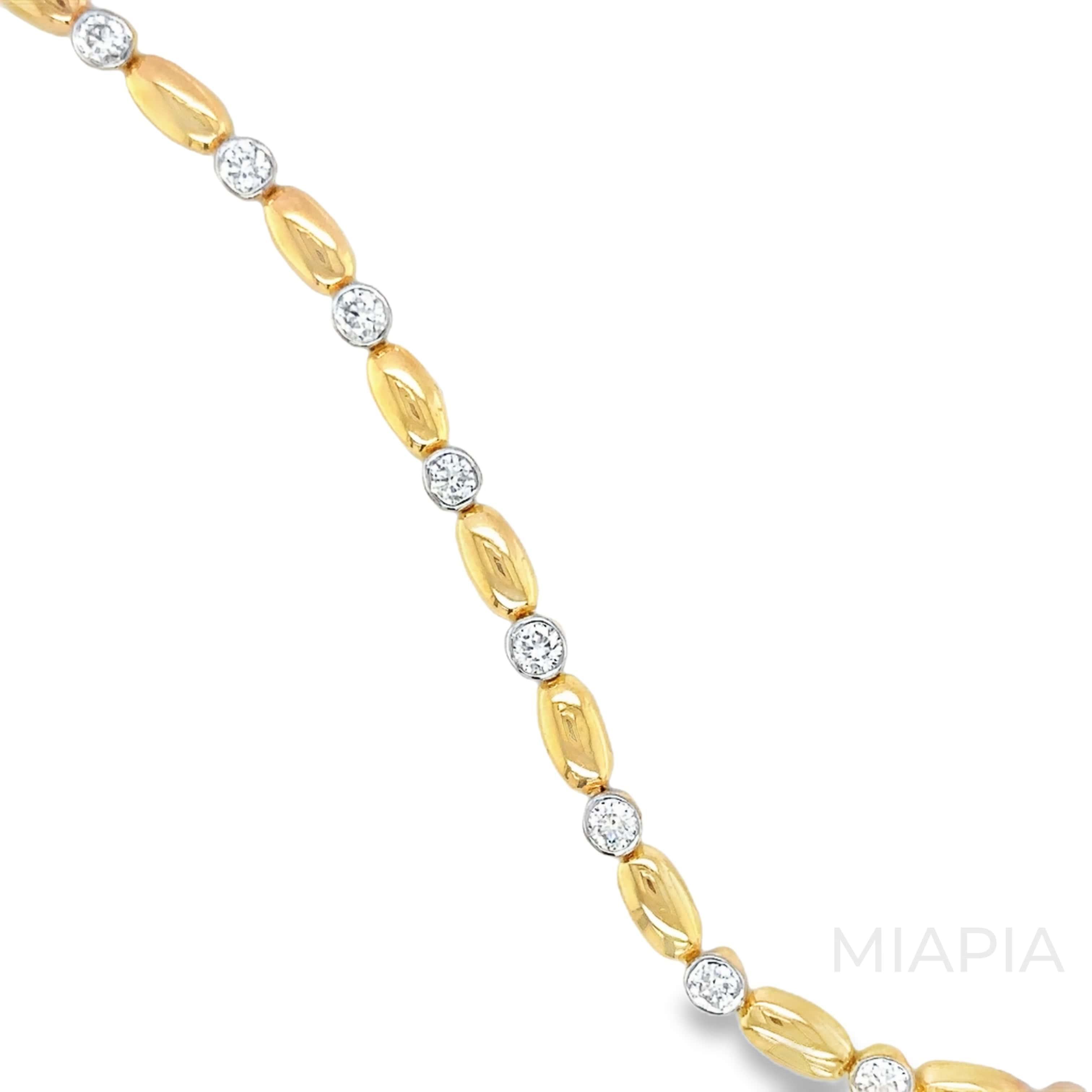 Golden Bead and Spark Bracelet