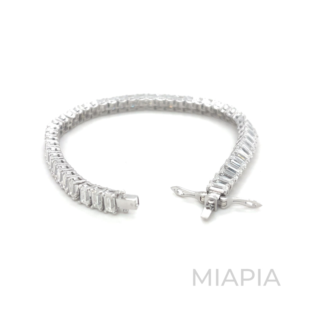 Elysian Emerald Cut Tennis Bracelet