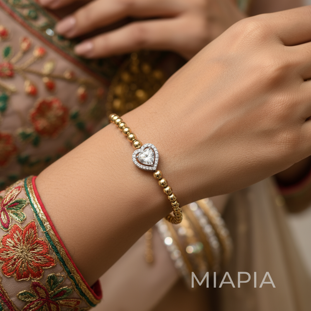 Snap & Swirl Heart Halo Bracelet