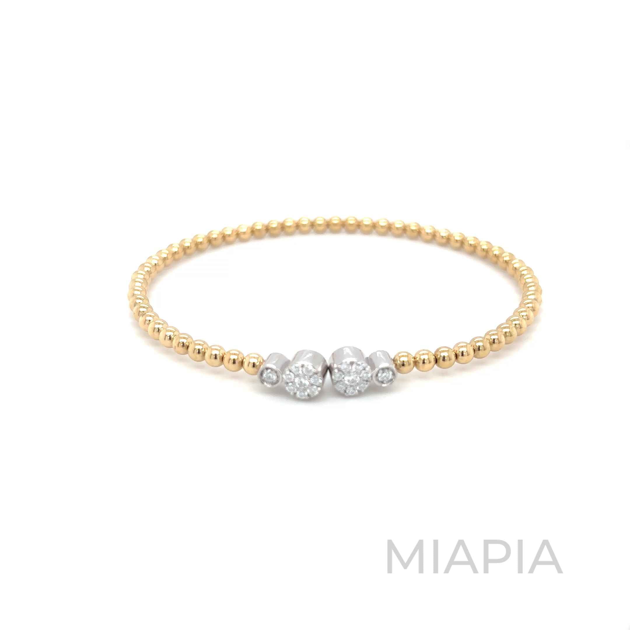 Snap & Swirl Diamond Cluster Bracelet