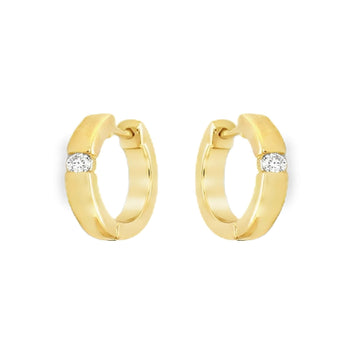 Classic Moissanite Hoop/Huggies