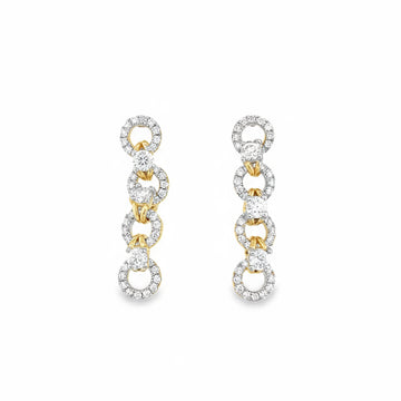 Luxe Link Cascade Hoops