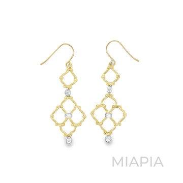 Regal Lattice Drop Earrings