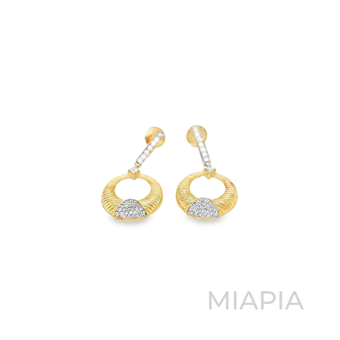 Halo Textured Drop Earrings