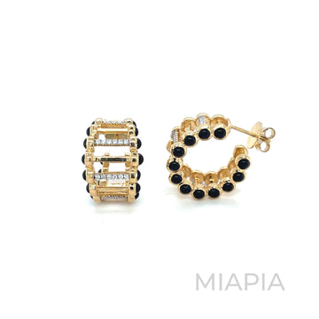 Eterna Hoop Puzzle Earrings
