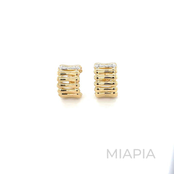 Radiant Ripple Hoops