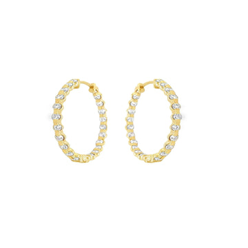 Enchanted Oval Hoops