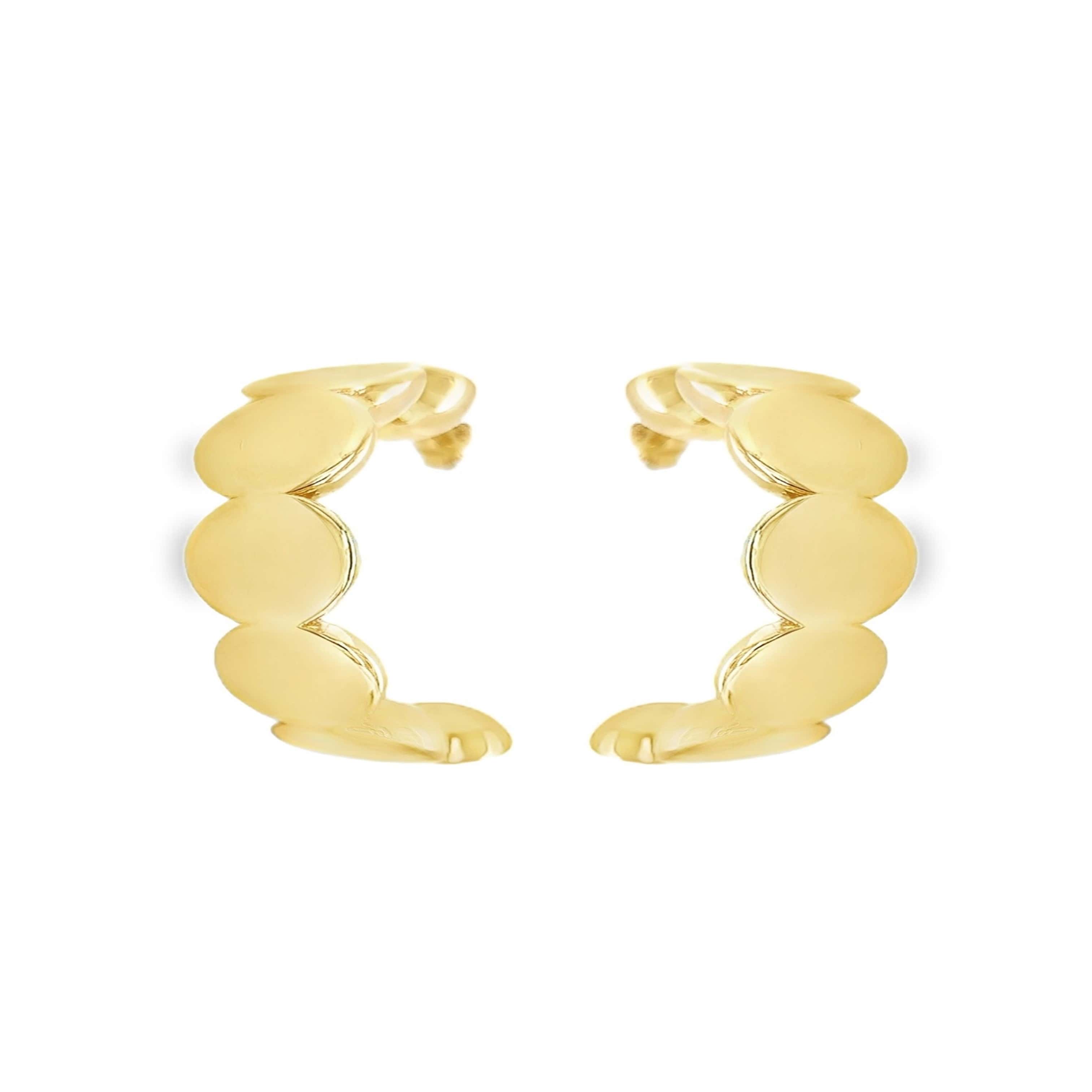 Golden Orbit Hoops