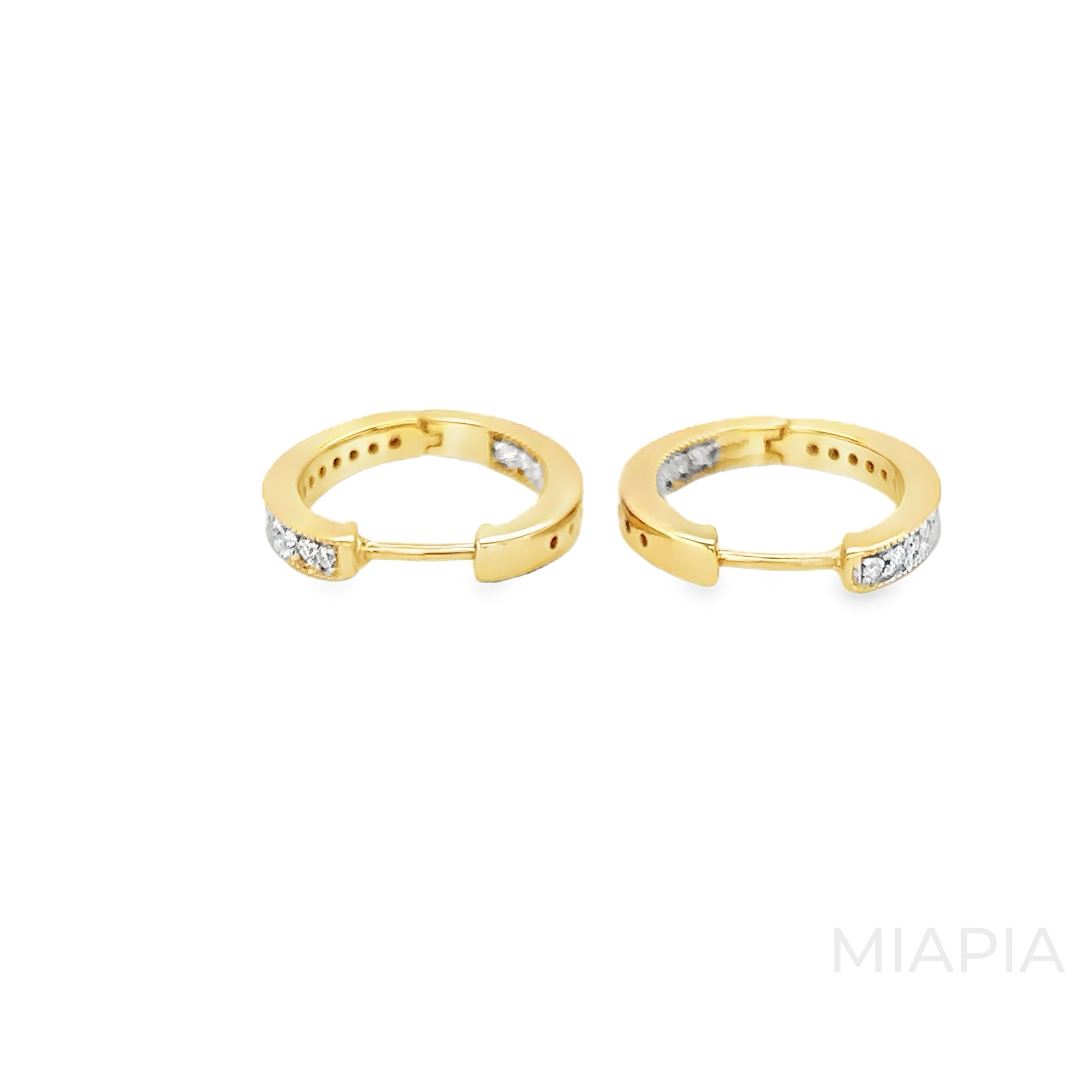 Radiant Pave' Hoops