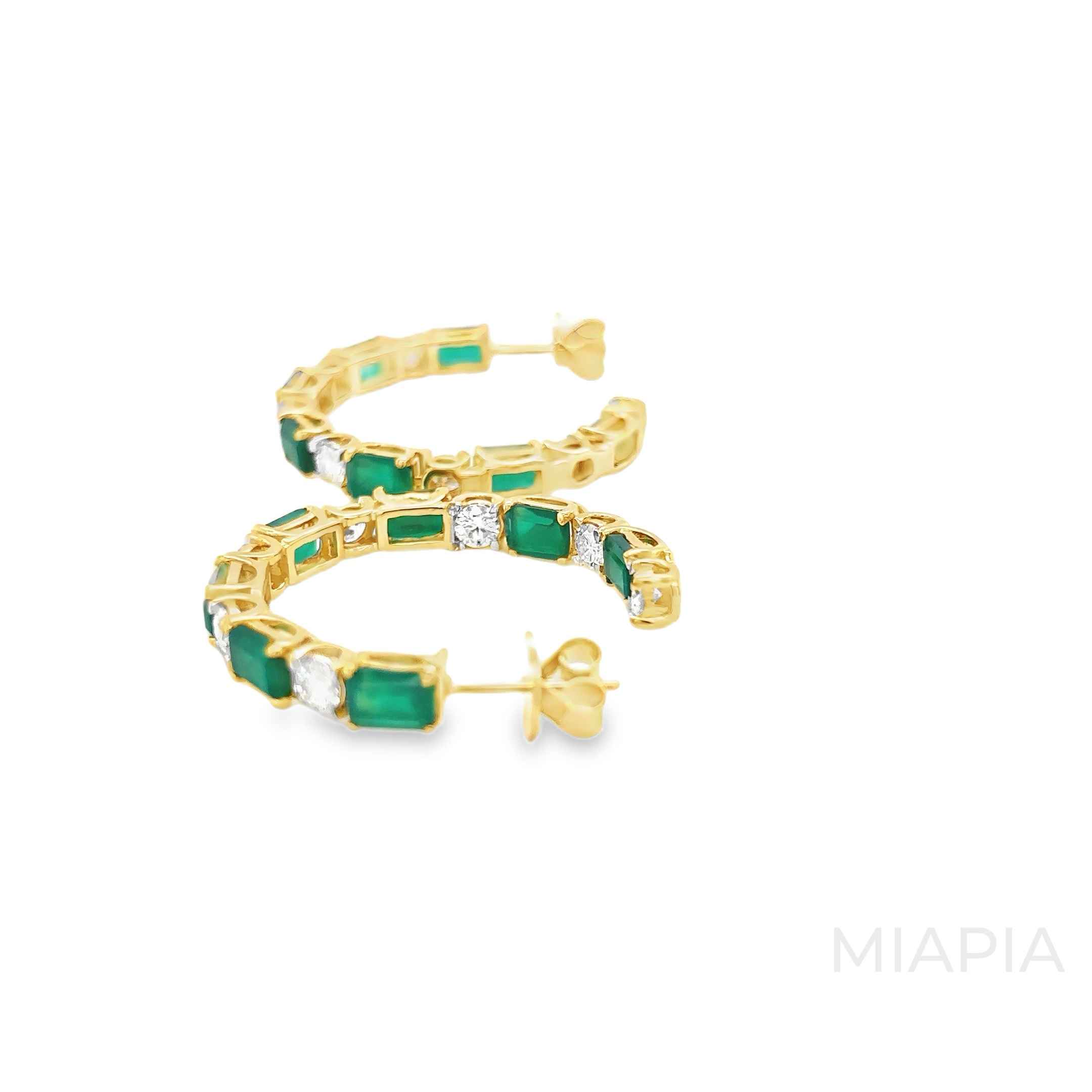 Emerald Enchant Hoops