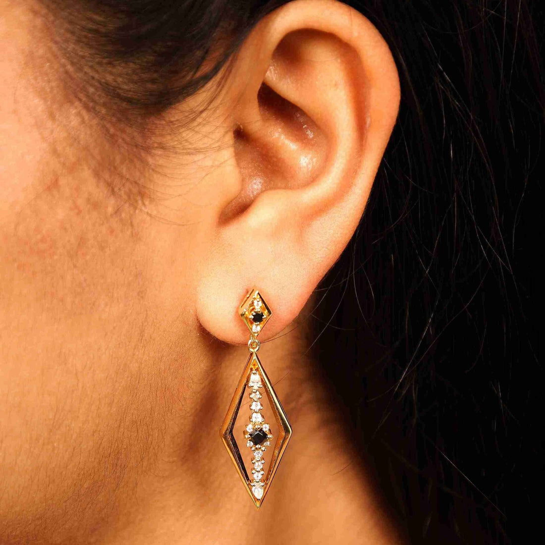 Noir Vision Drop Earrings