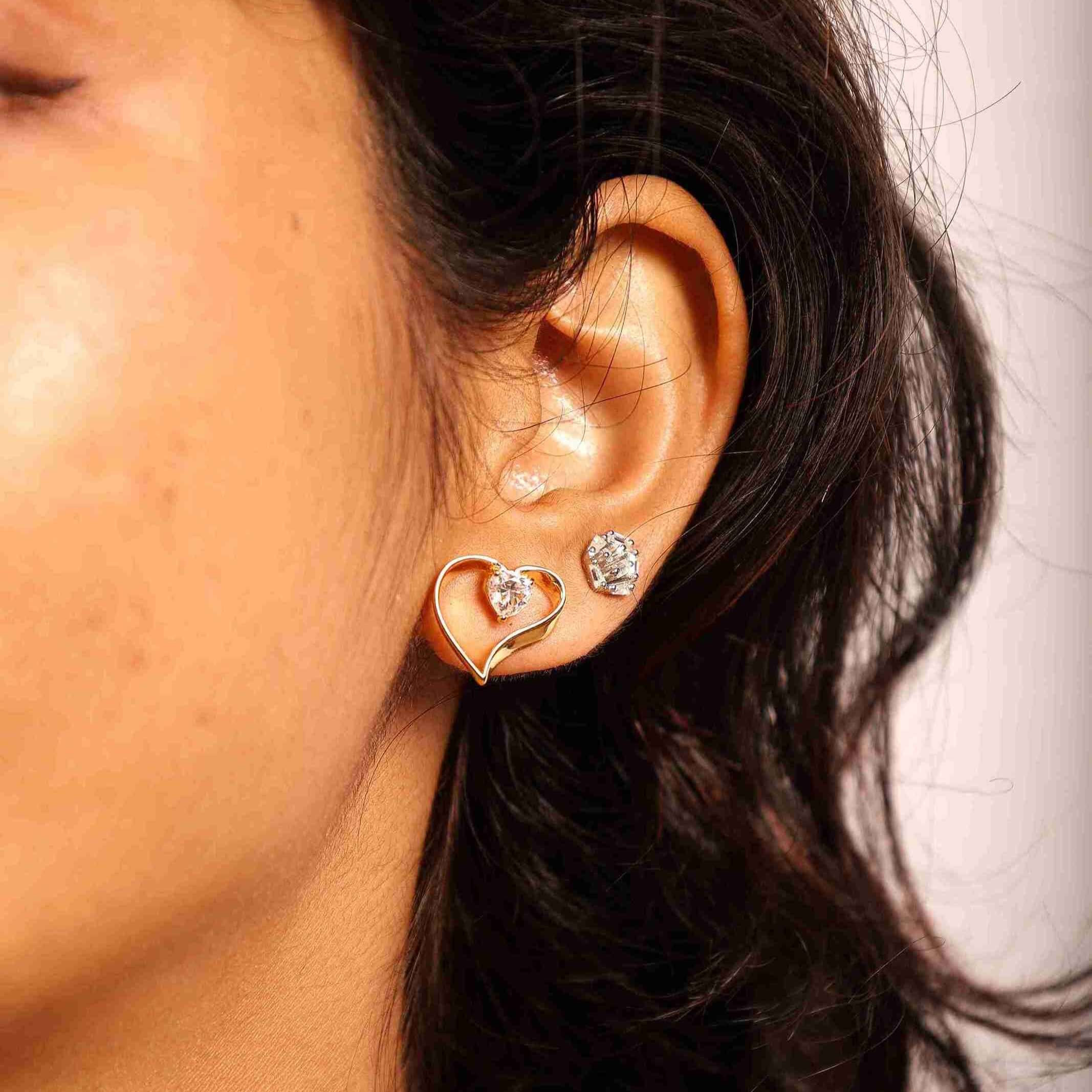 Heartbeat Stud Earrings