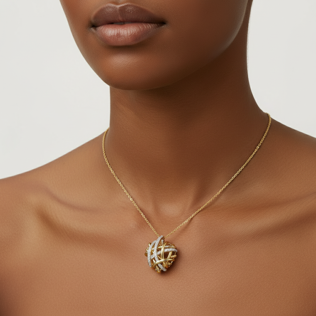 Golden Whirl Pendant