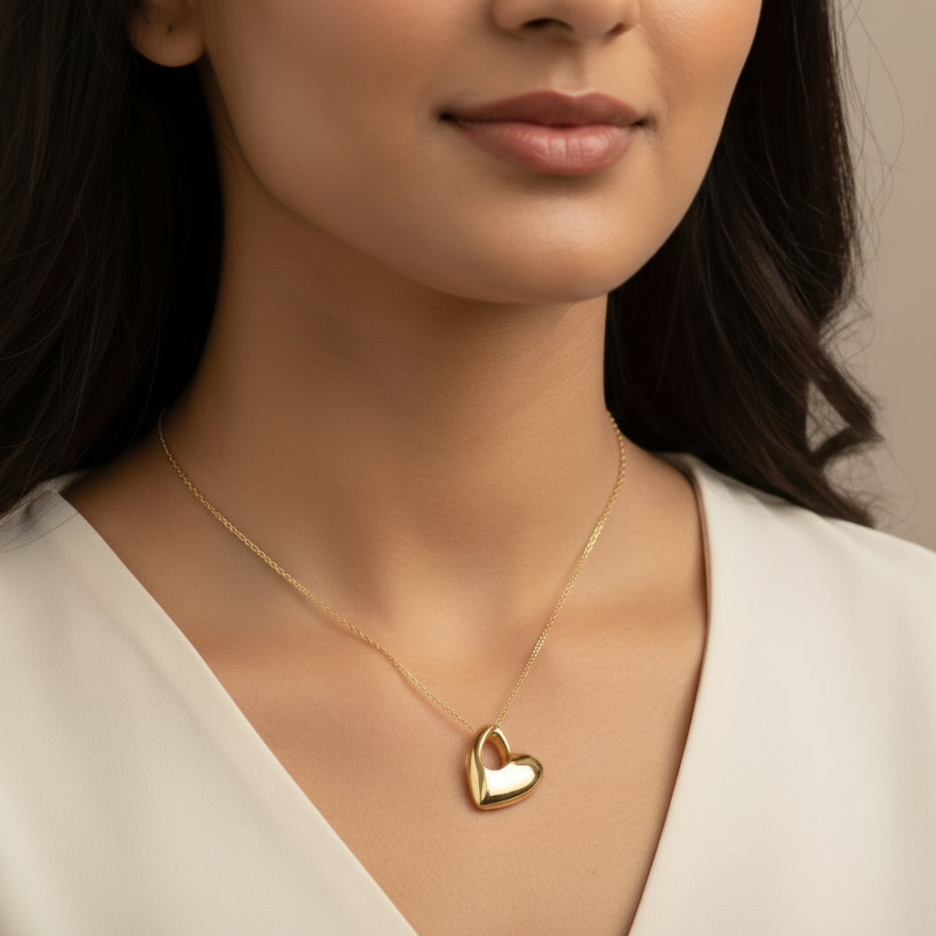 Modern Love Heart Pendant