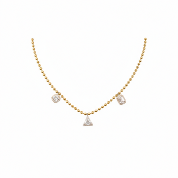 Lustre Charm Solitaire Necklace