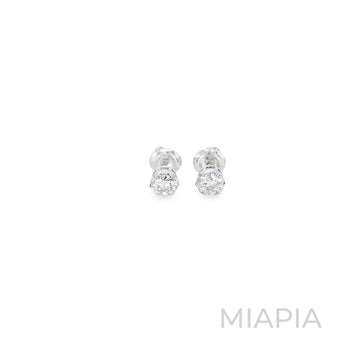 1.5-Carat Round Moissanite Studs