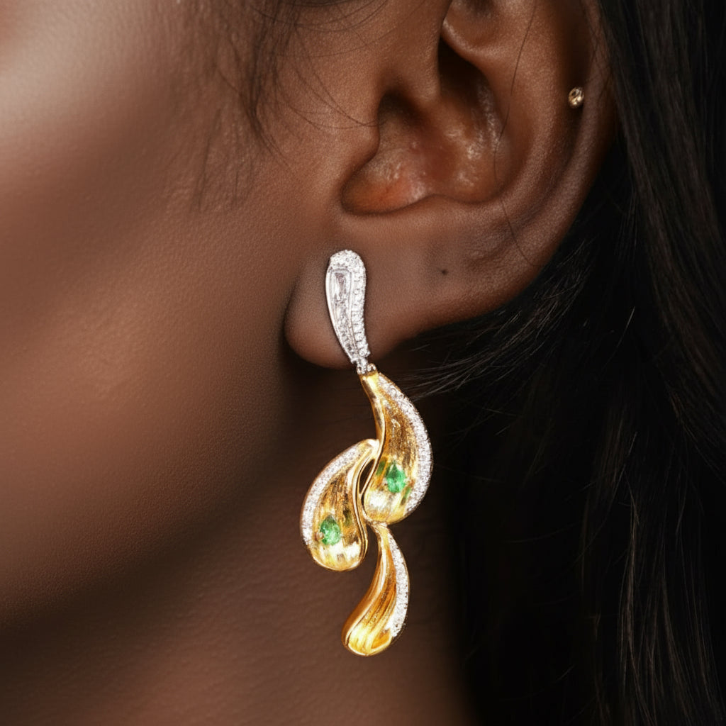 Emerald Flow Earrings