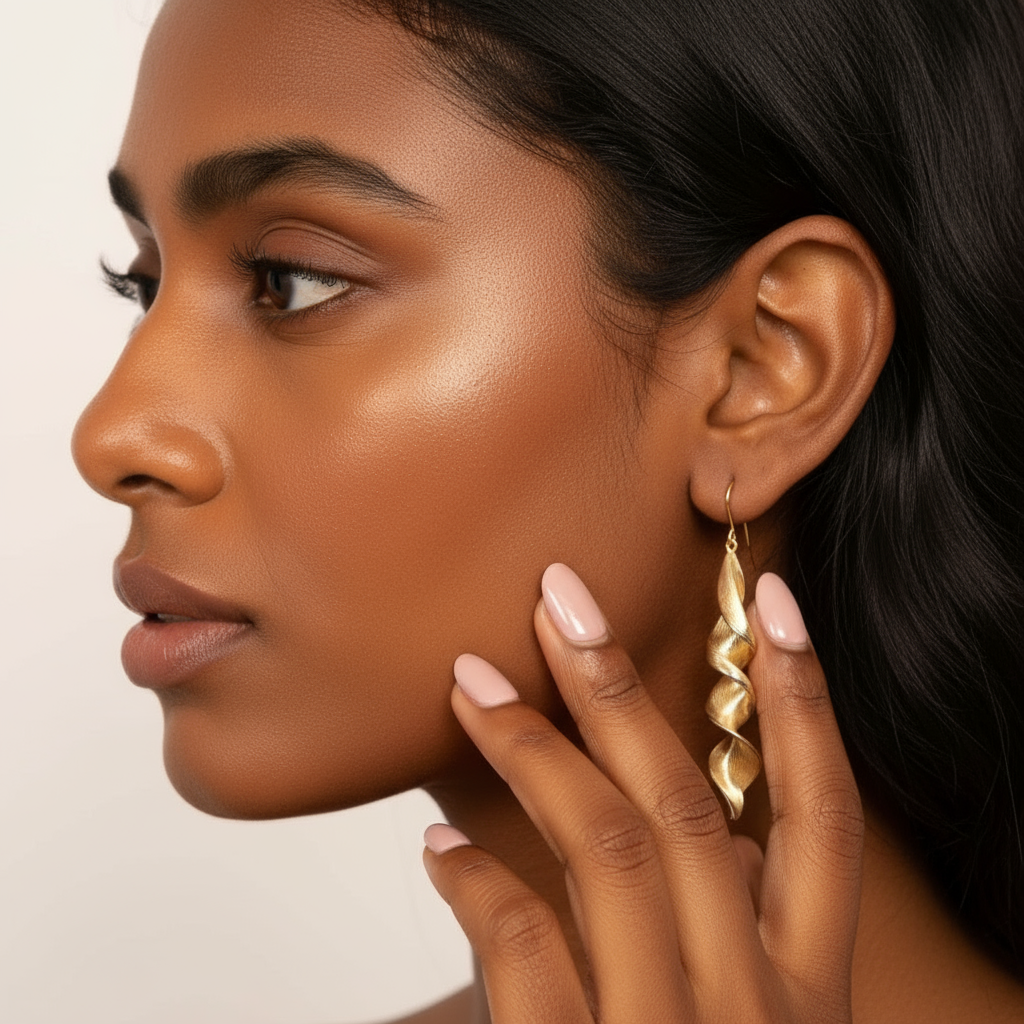 Twist of Gold Earrings