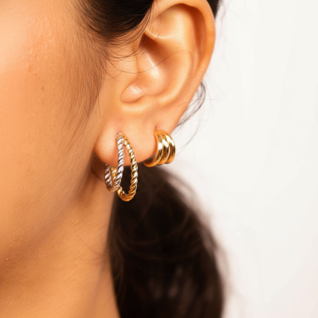 Twist Duo Hoops
