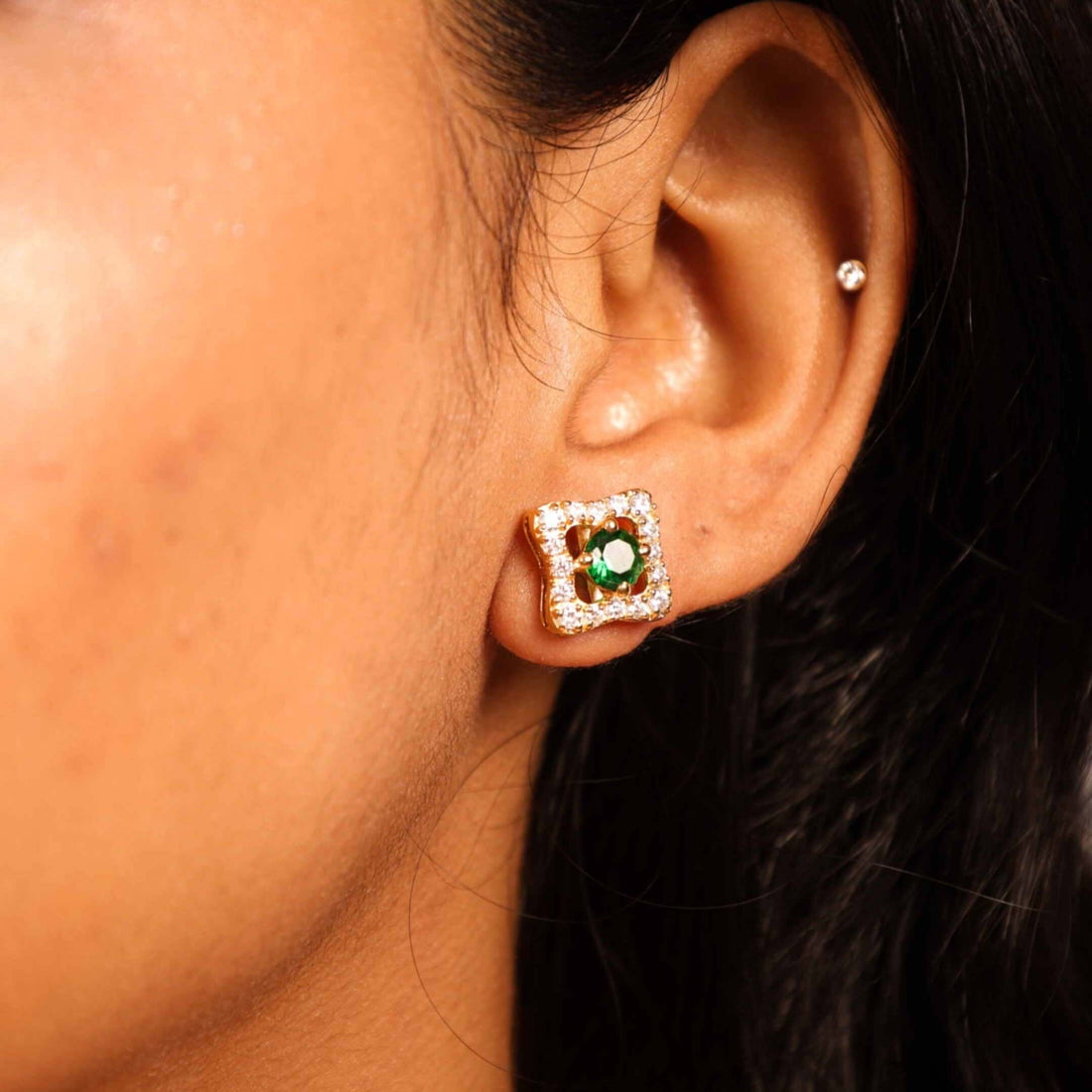 Emerald Elegance Studs
