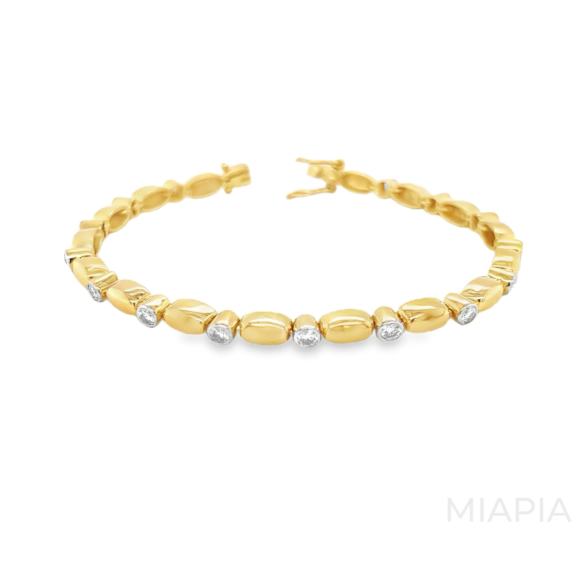Golden Bead and Spark Bracelet