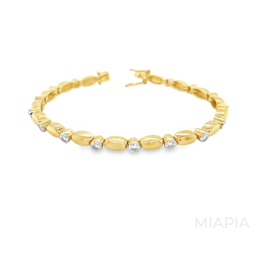 Golden Bead and Spark Bracelet
