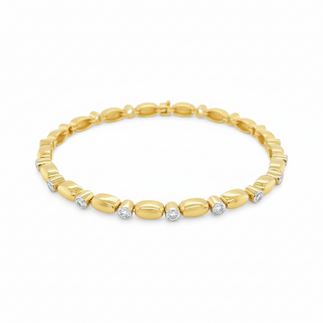 Golden Bead and Spark Bracelet