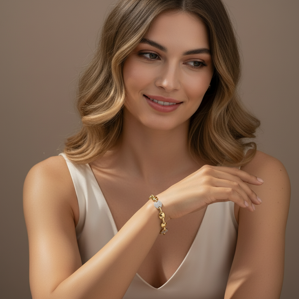 Sparkling Link Bracelet