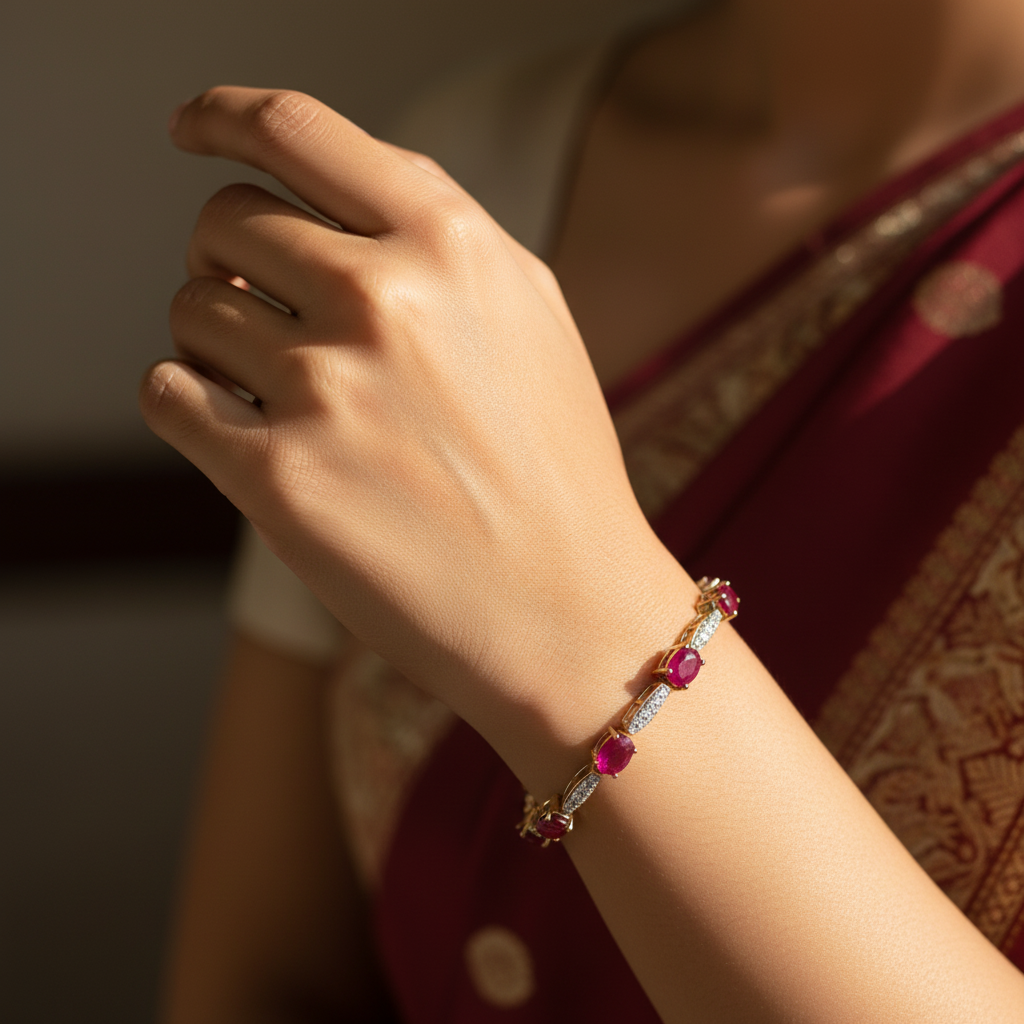 Ruby Radiance Bracelet
