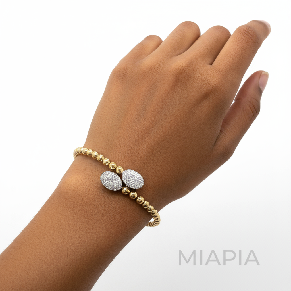 Snap & Swirl Oval Charm Bracelet