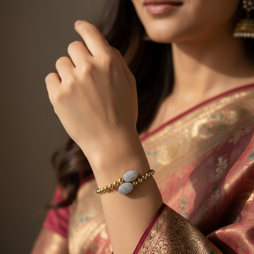 Snap & Swirl Oval Charm Bracelet