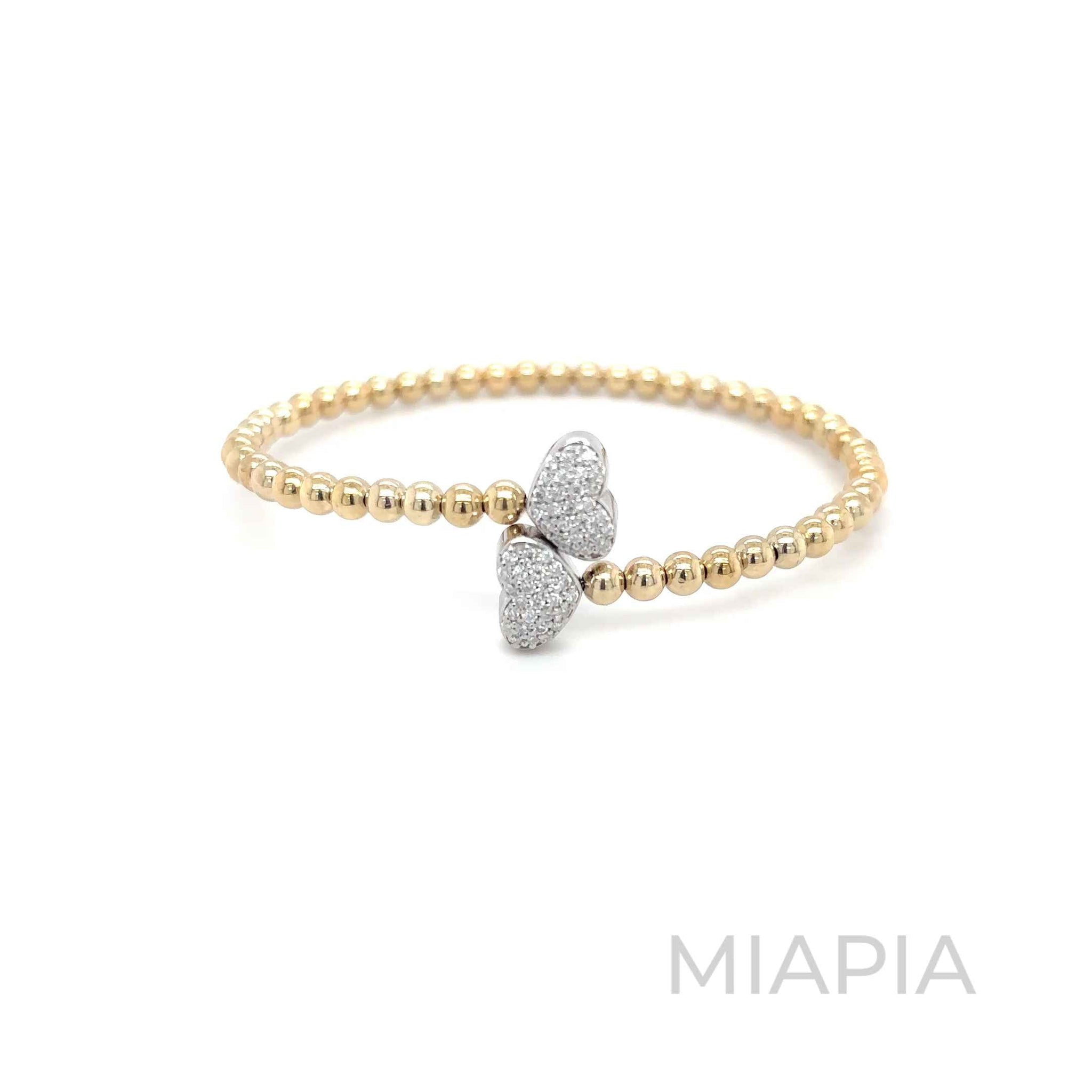 Glitter Heart Snap & Swirl Bracelet