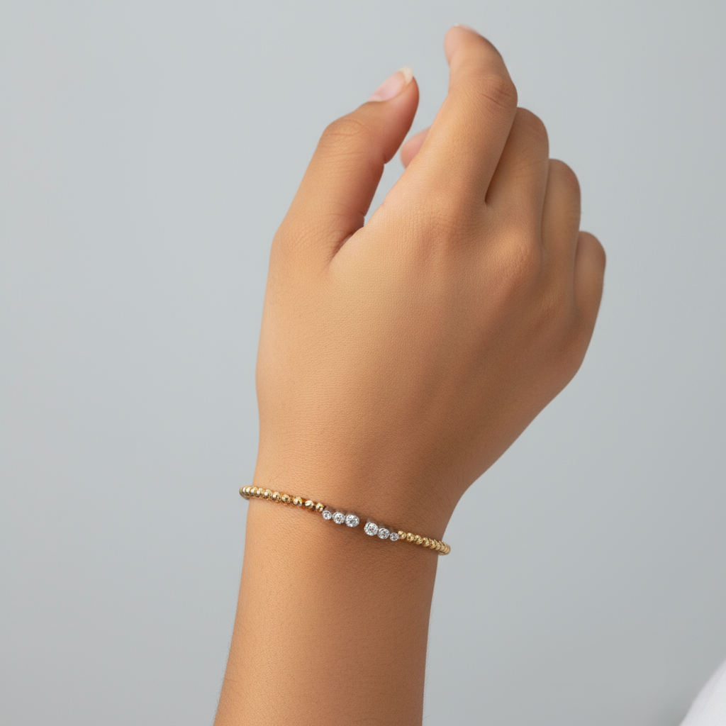 Sparkle Bead Snap & Swirl Bracelet