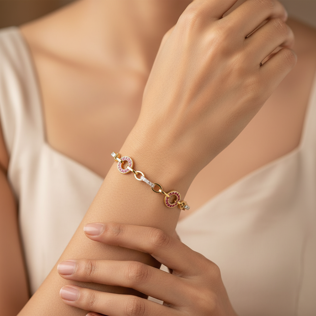 Vibrant Links Bracelet