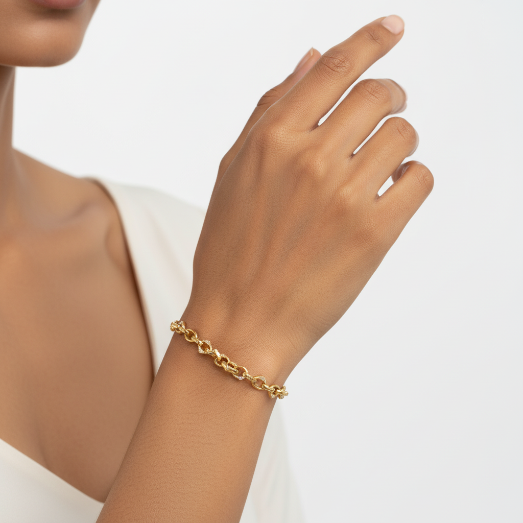 Golden Interlace Bracelet
