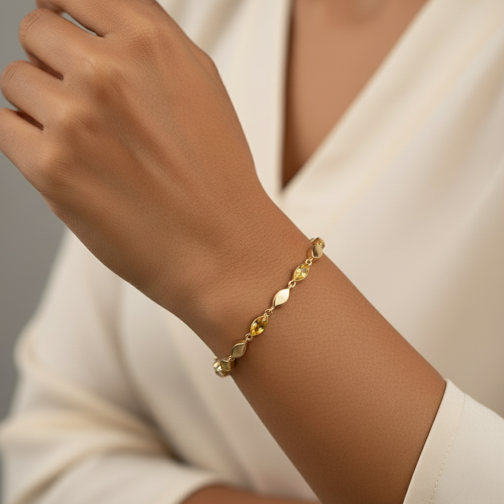 Gilded Marquise Bracelet