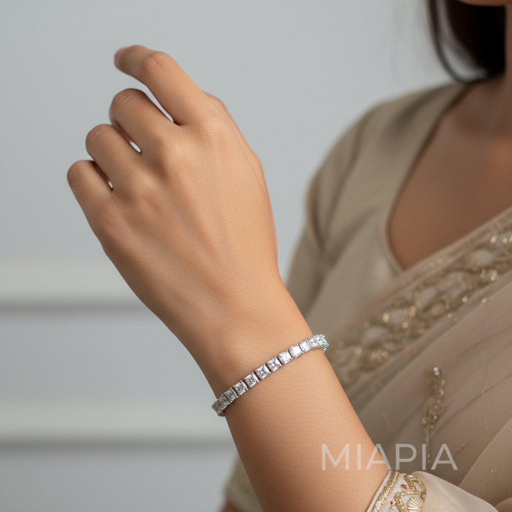 Radiance Princess Cut Tennis Bracelet