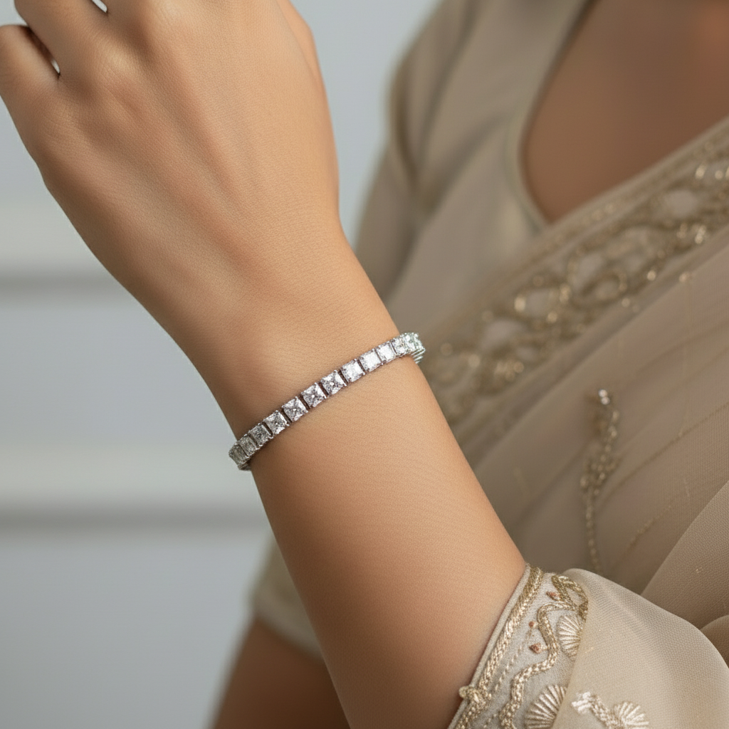 Radiance Princess Cut Tennis Bracelet
