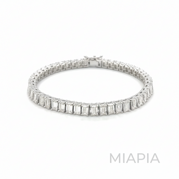 Elysian Emerald Cut Tennis Bracelet