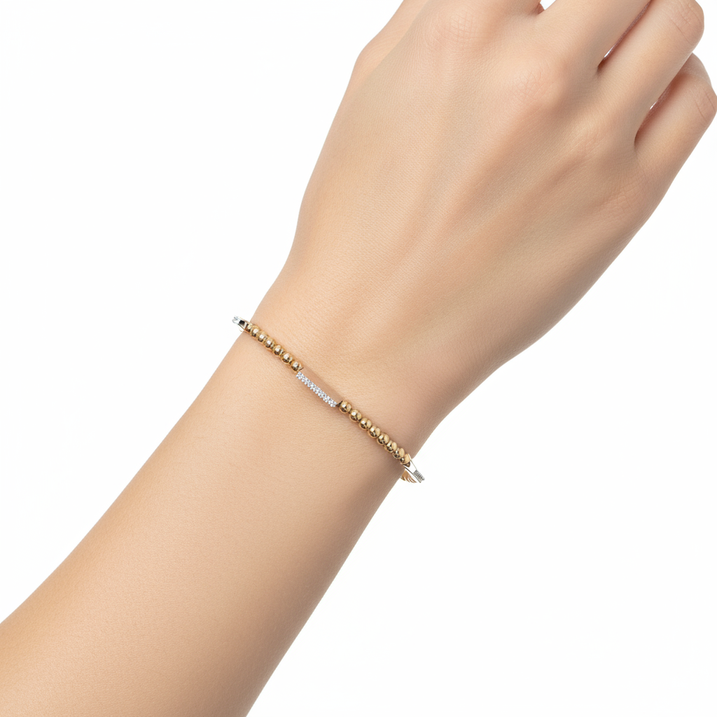 Trinity Snap and Swirl Bracelet