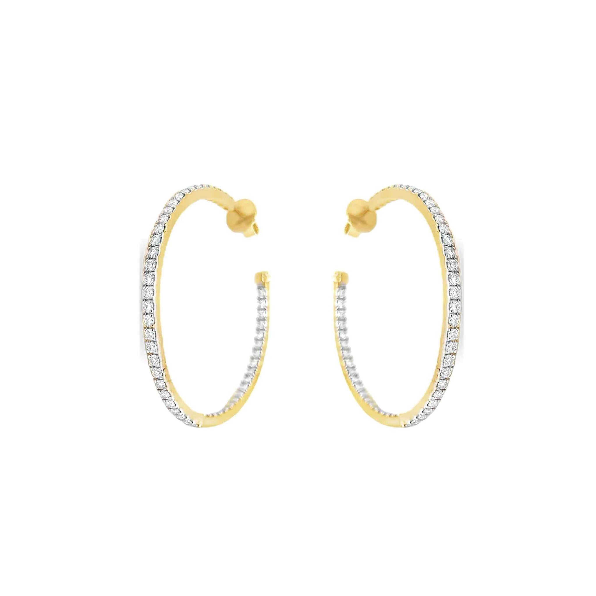 Radiant Curve Hoop Earrings