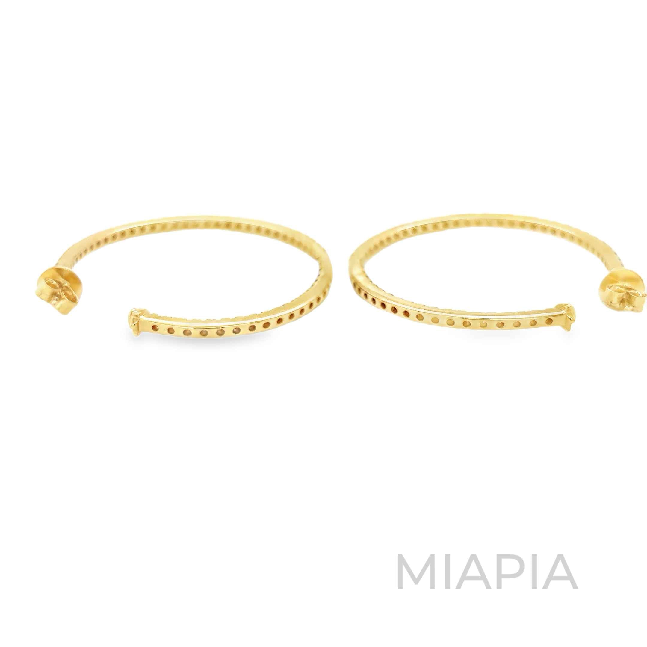 Radiant Curve Hoop Earrings