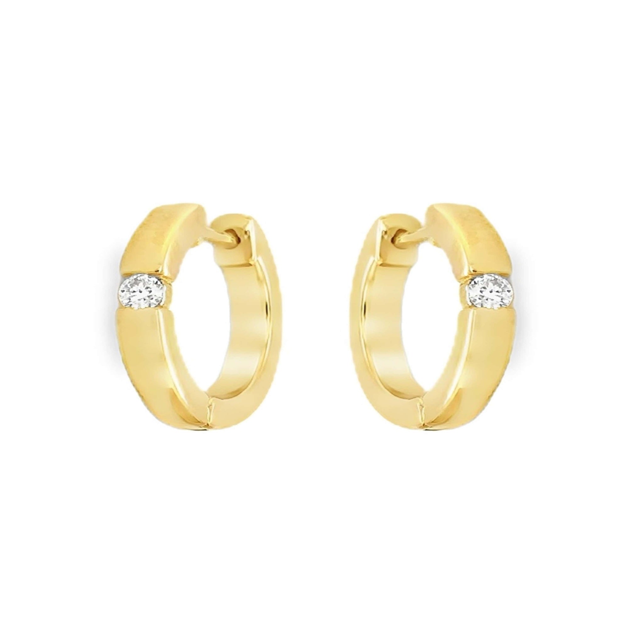 Classic Moissanite Hoop/Huggies