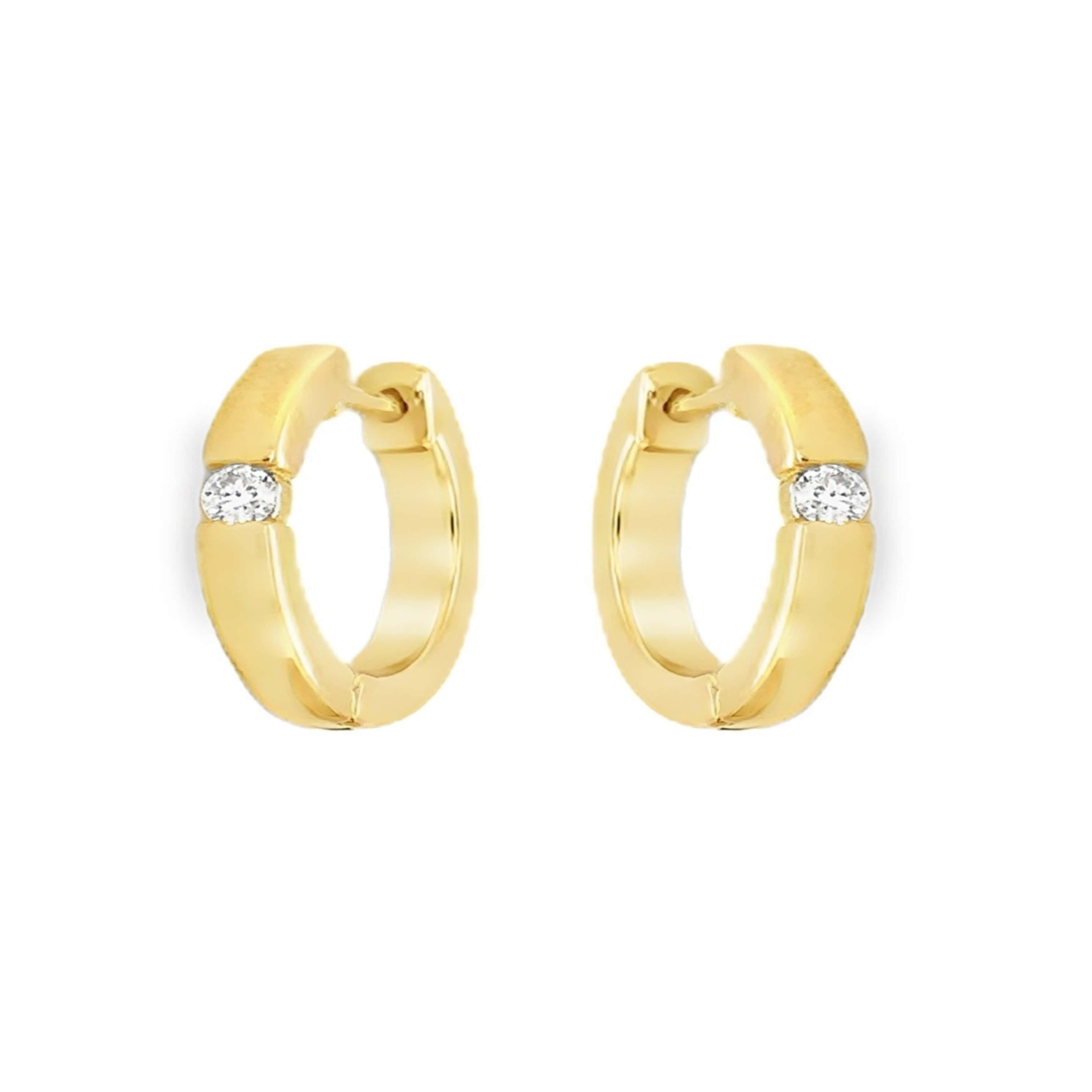 Classic Moissanite Hoop/Huggies