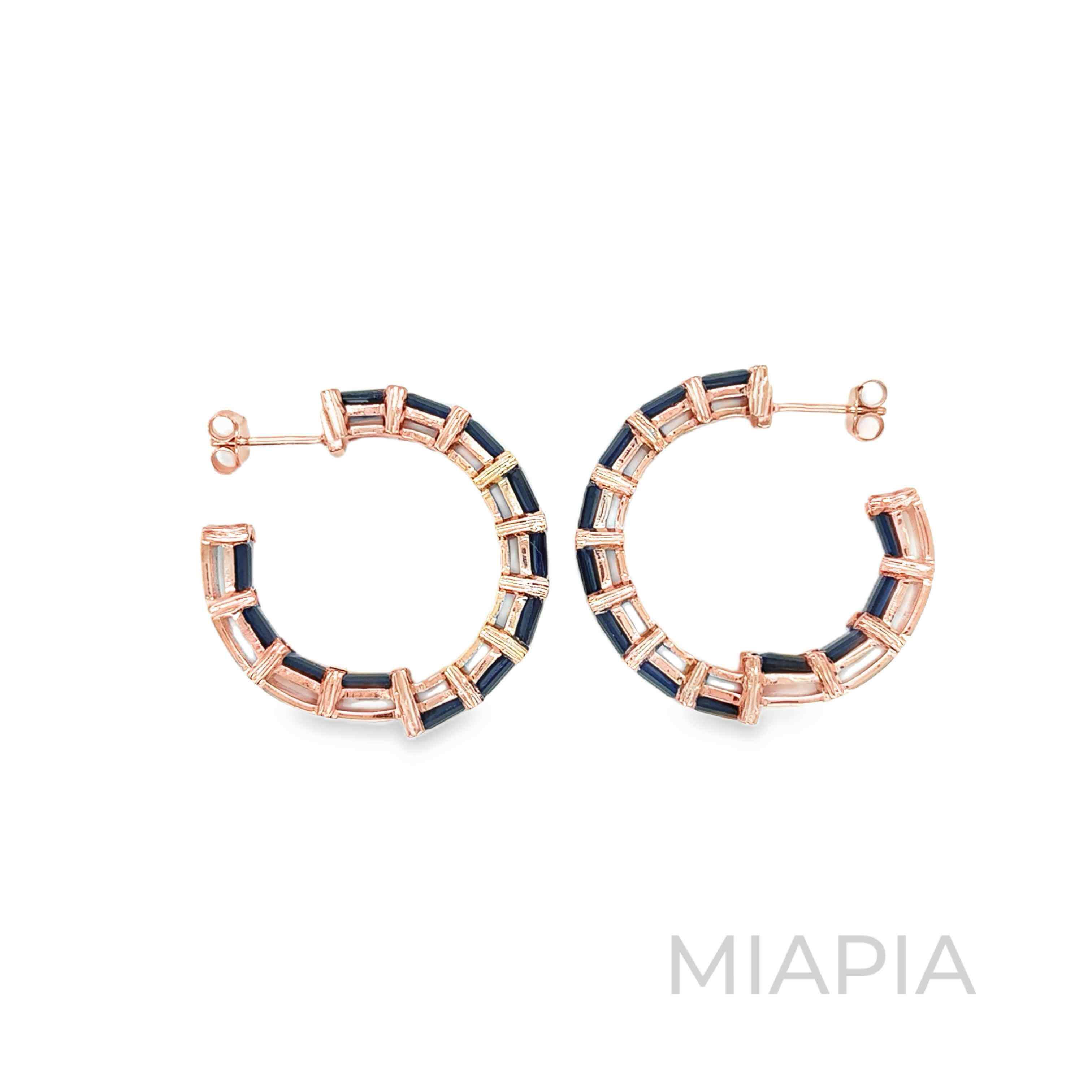 Midnight Luxe Hoops
