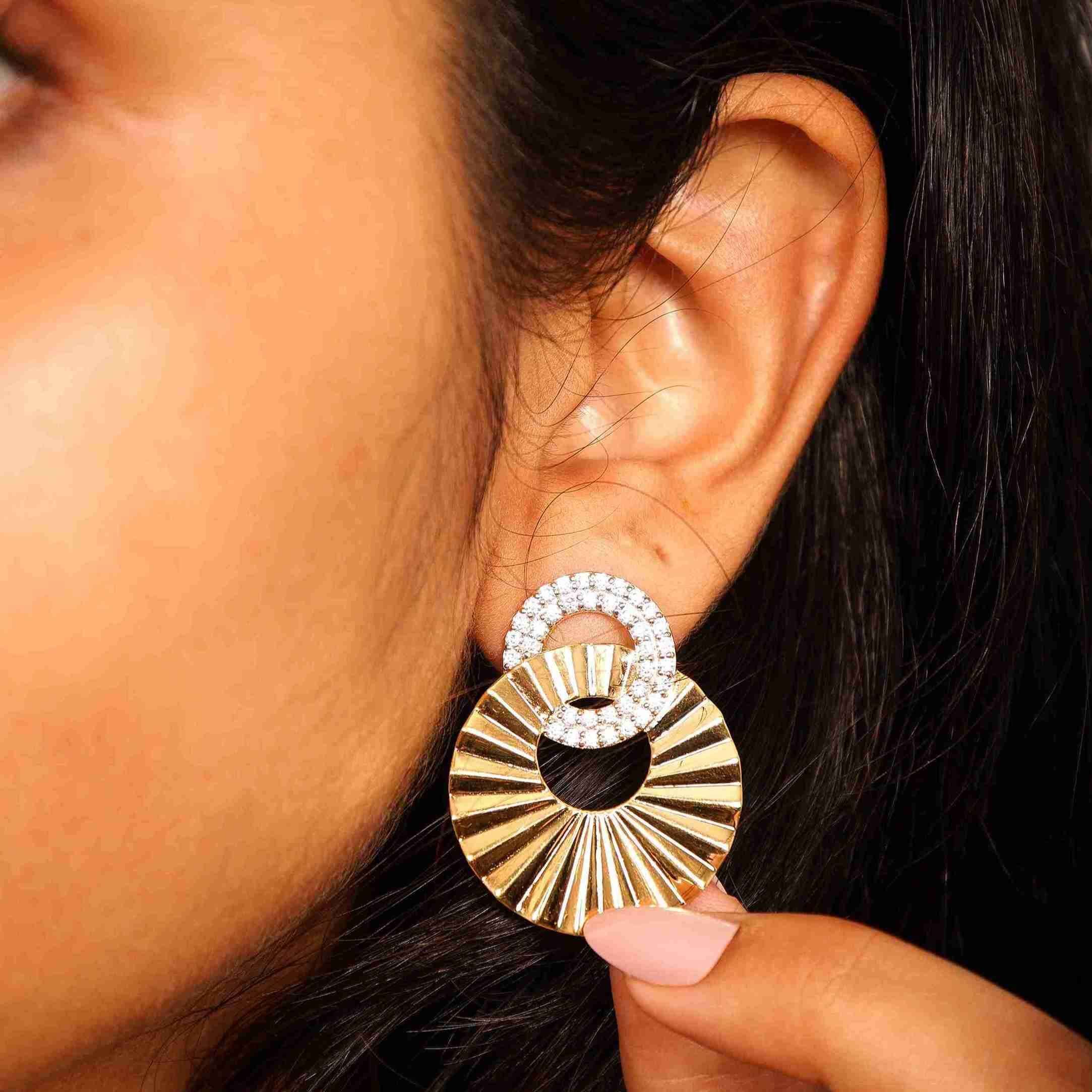 Radiant Halo Statement Earrings