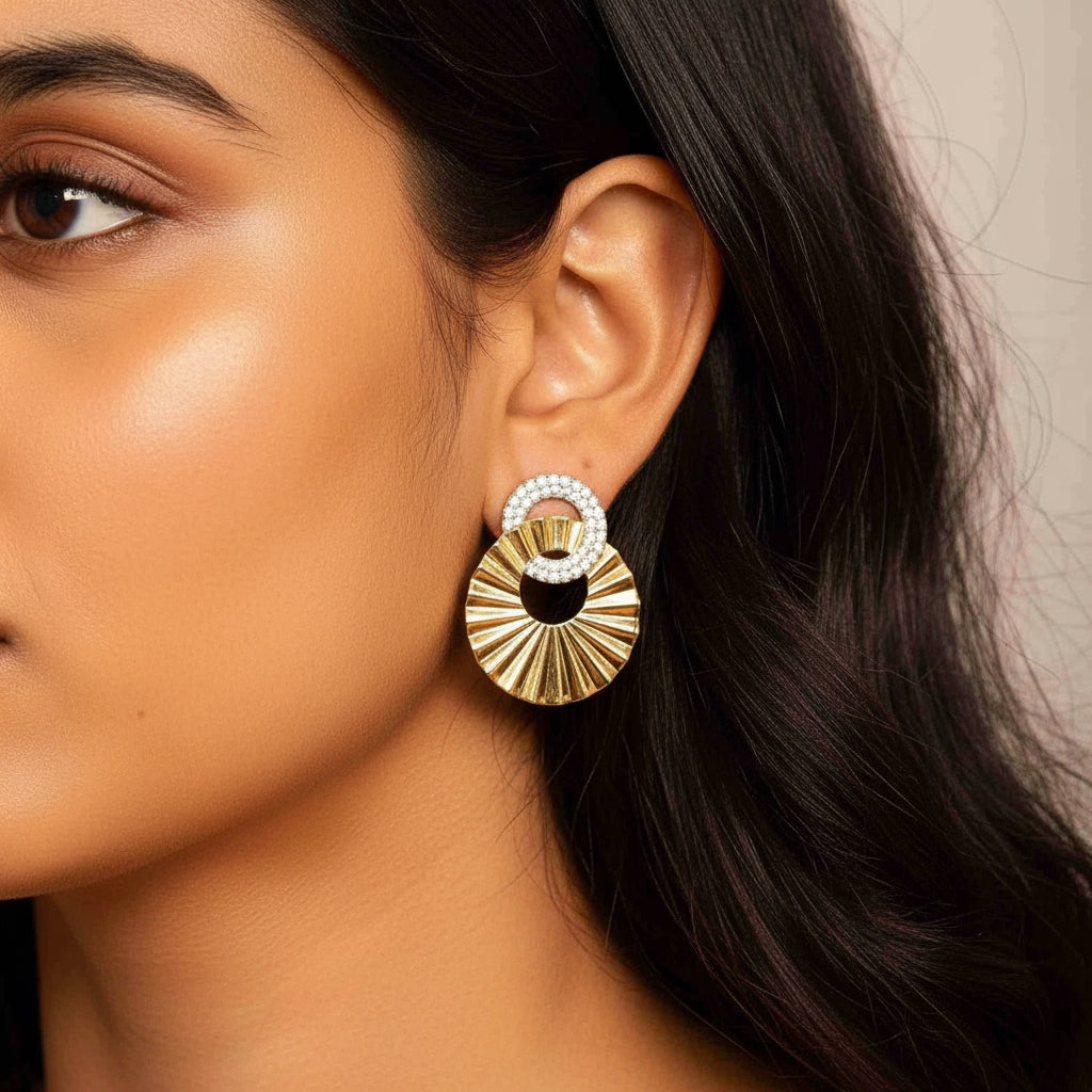 Radiant Halo Statement Earrings