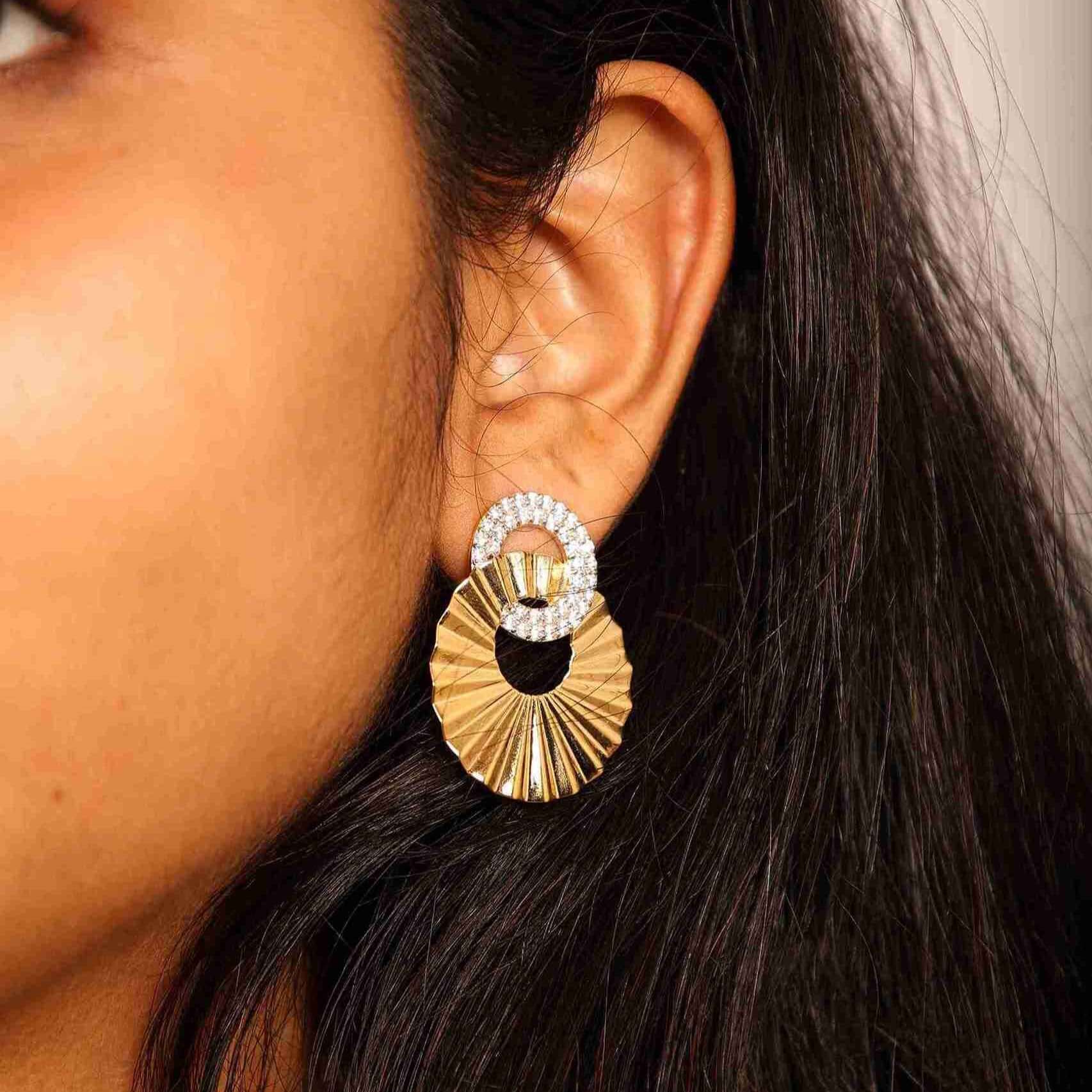 Radiant Halo Statement Earrings