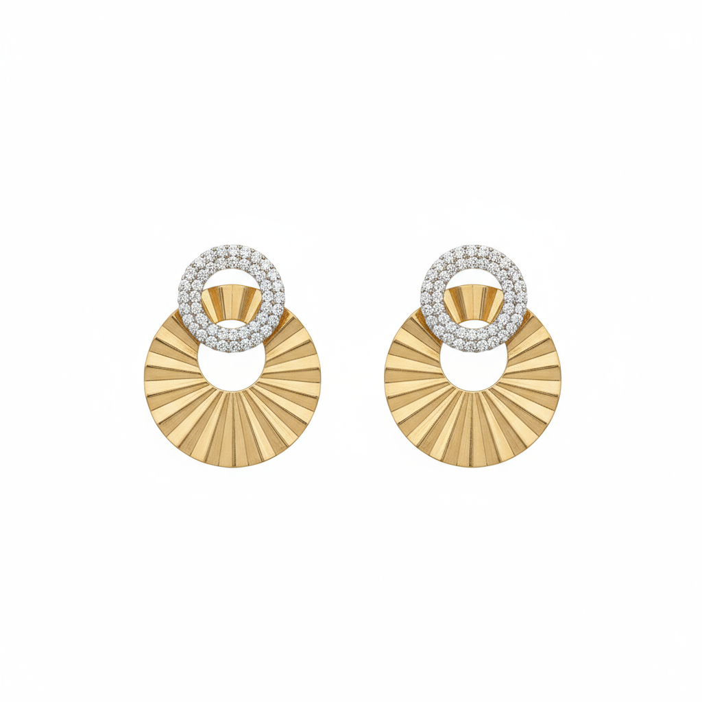 Radiant Halo Statement Earrings