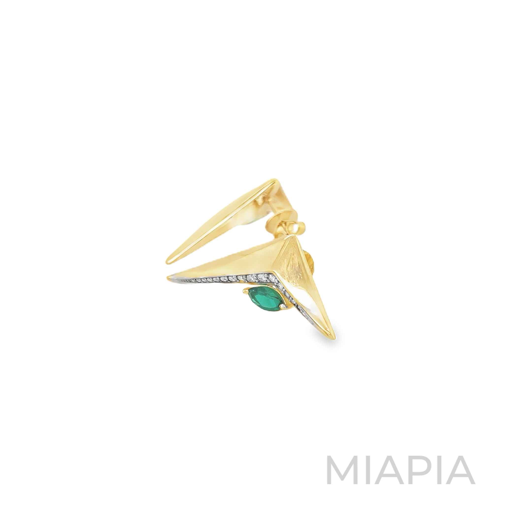 Emerald Edge Earrings